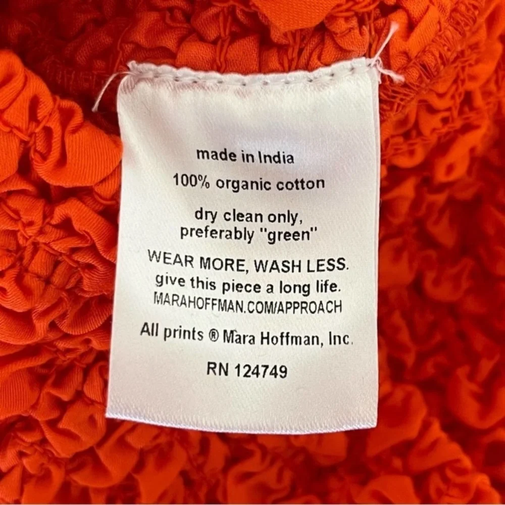 Mara Hoffman Popcorn Mini Dress Strapless cotton bodycon Kenza Medium - Picture 9 of 12